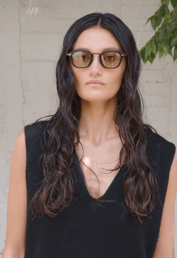 Iris / Black Acetate & Light Green Lens - Shade Files